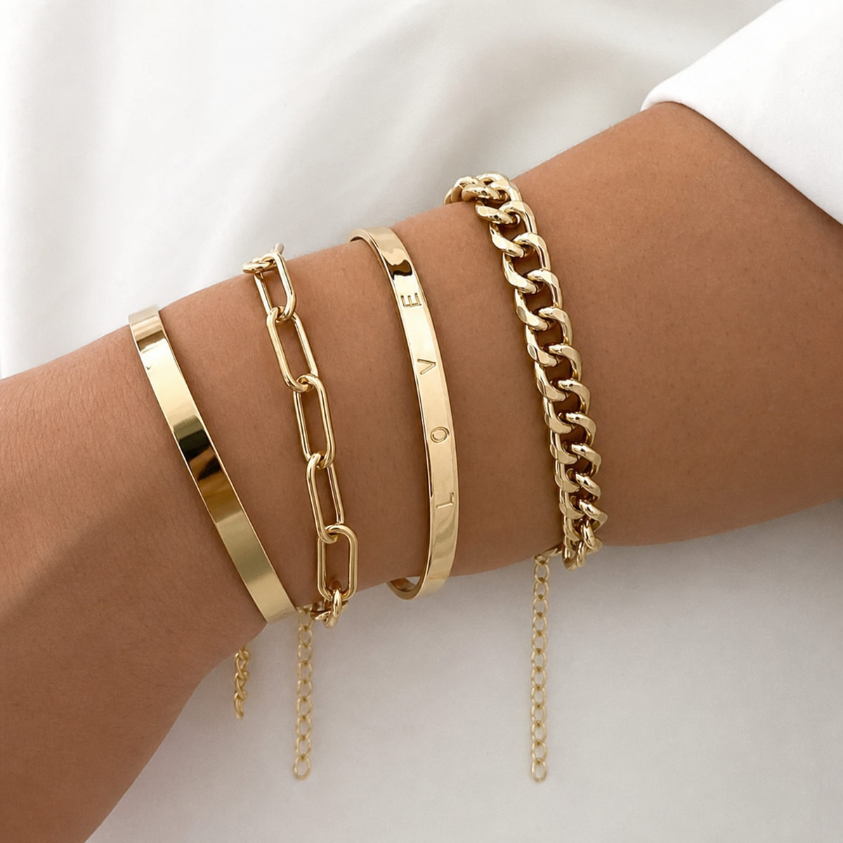 Maren Gold Bracelet Set