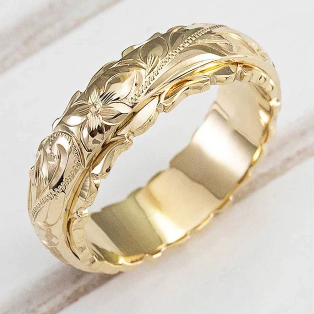 Antique Blossom Gold Ring