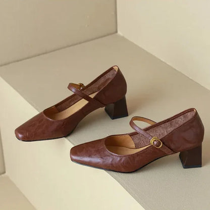 Bella | Genuine Leather Heels