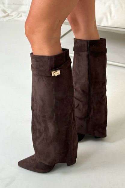 Women's Knee High Boots | Metal Buckle