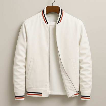 Wilson™ | Elegant Striped Bomber Jacket