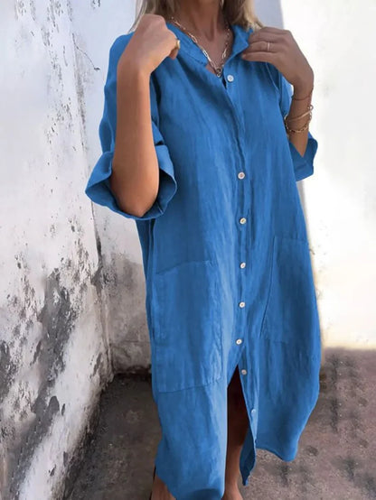 Dora | Effortless Shirt Dress
