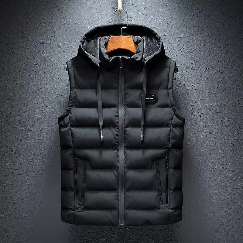 LUCAS – HOODED PUFFER VEST