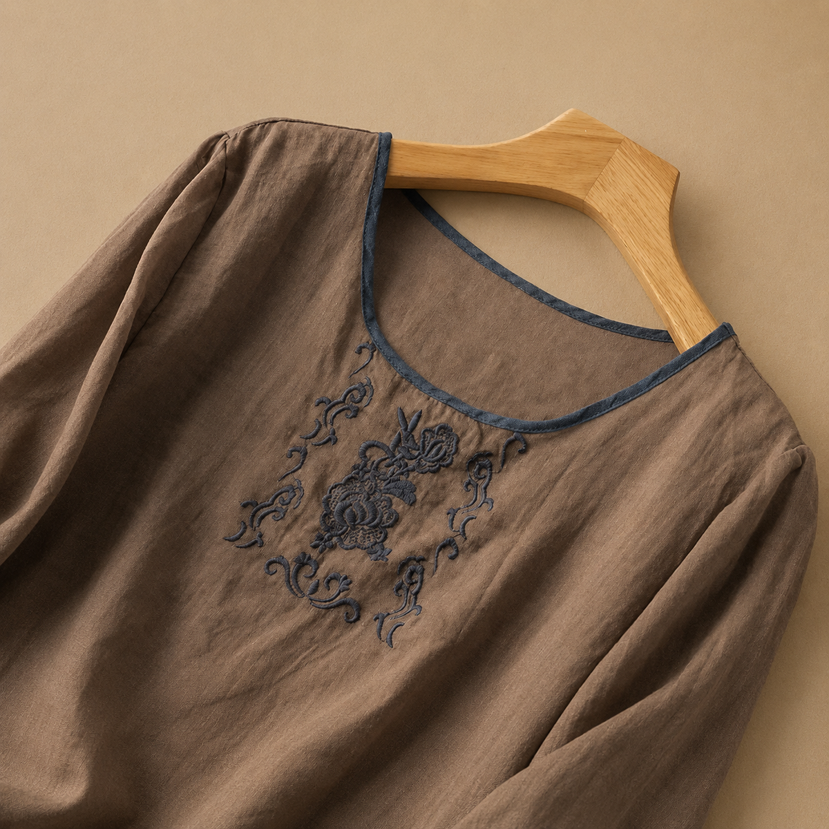 Rosalie Linen Floral Blouse