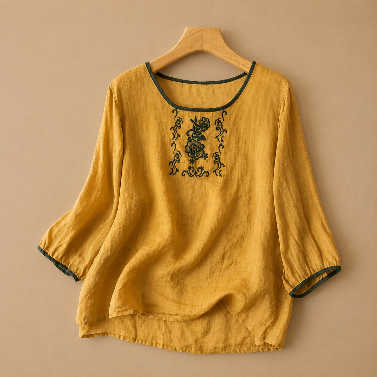 Rosalie Linen Floral Blouse