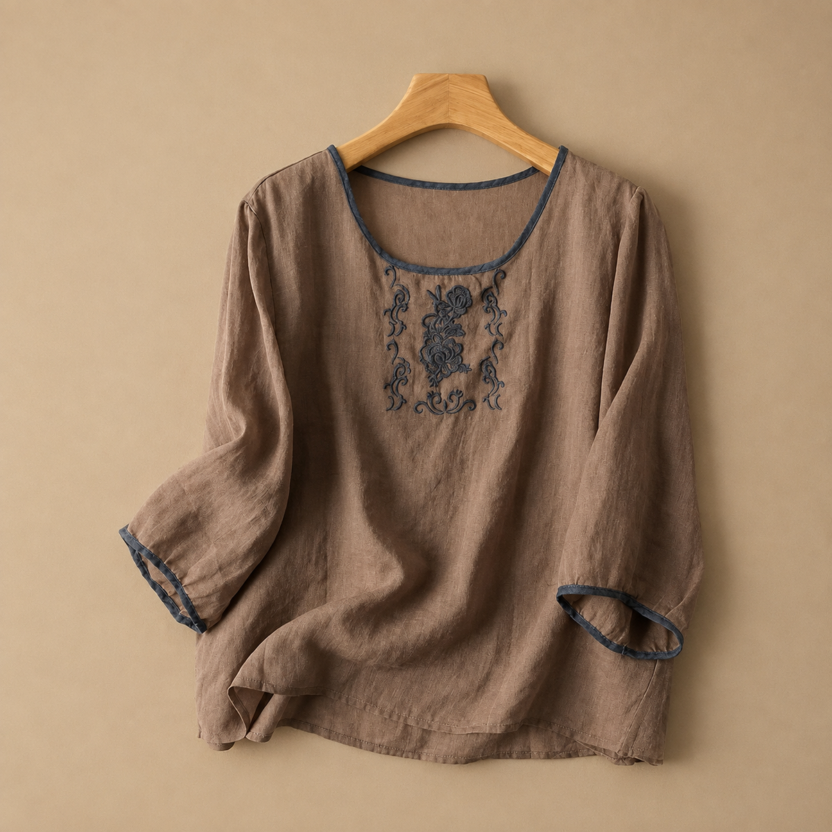 Rosalie Linen Floral Blouse