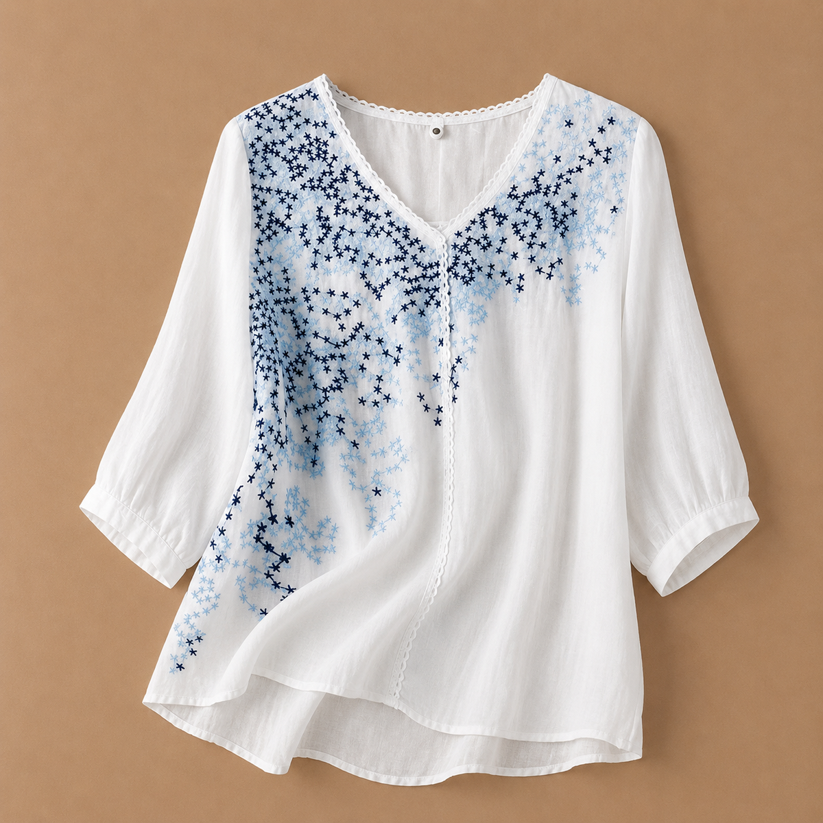 Talia Cotton Linen Blouse