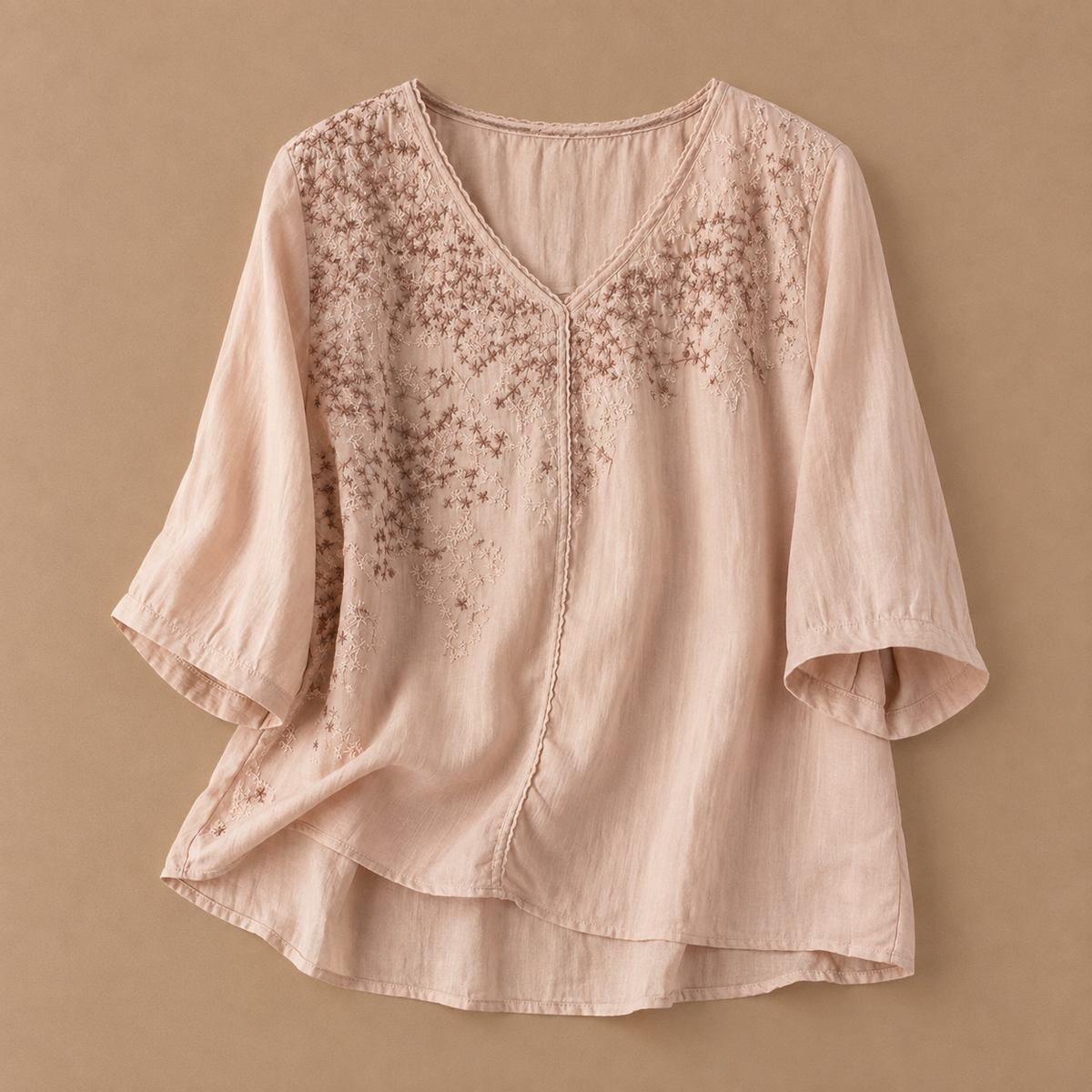 Talia Cotton Linen Blouse