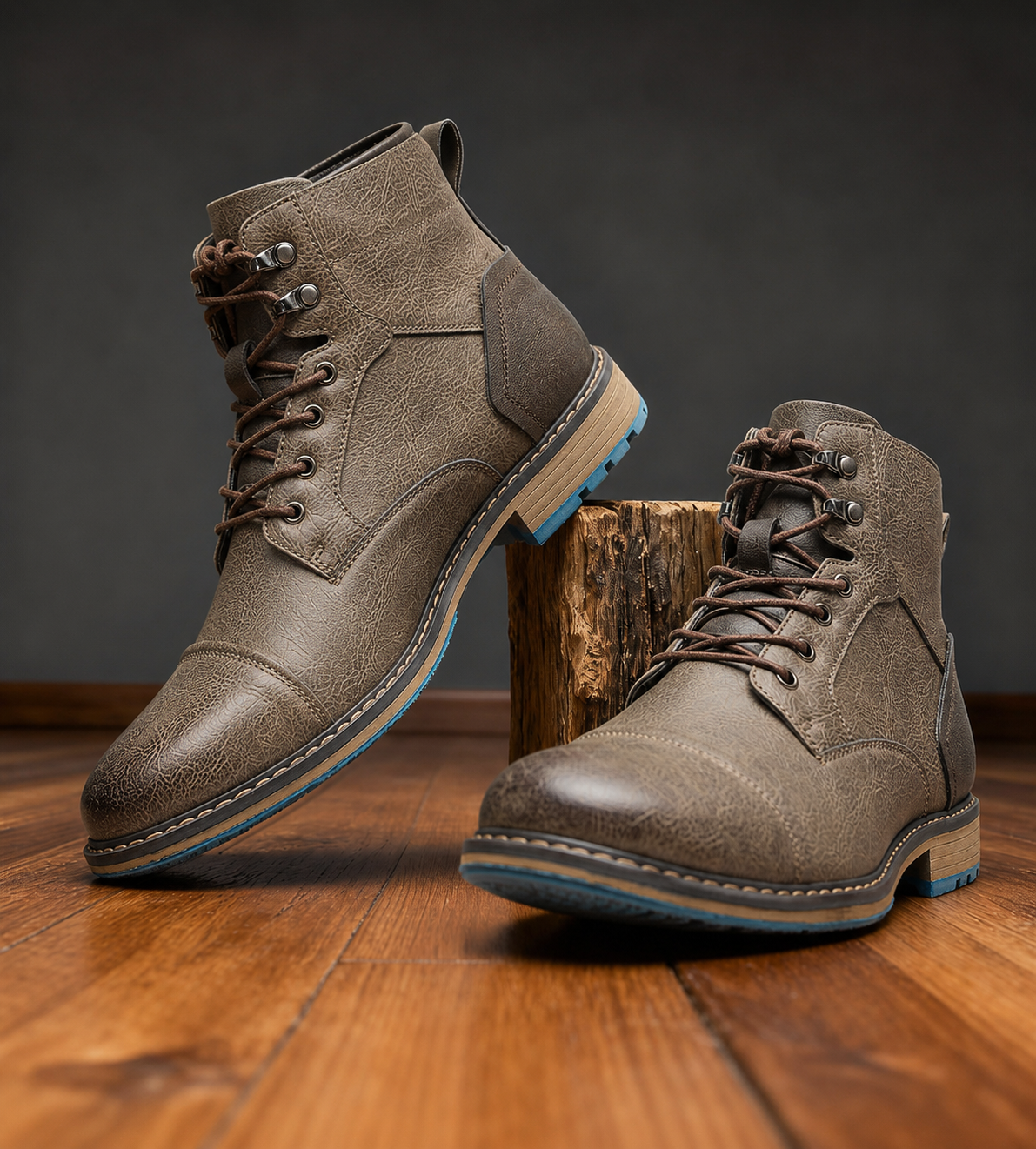 Aldric | Men's Cap Toe Lace-Up Boots