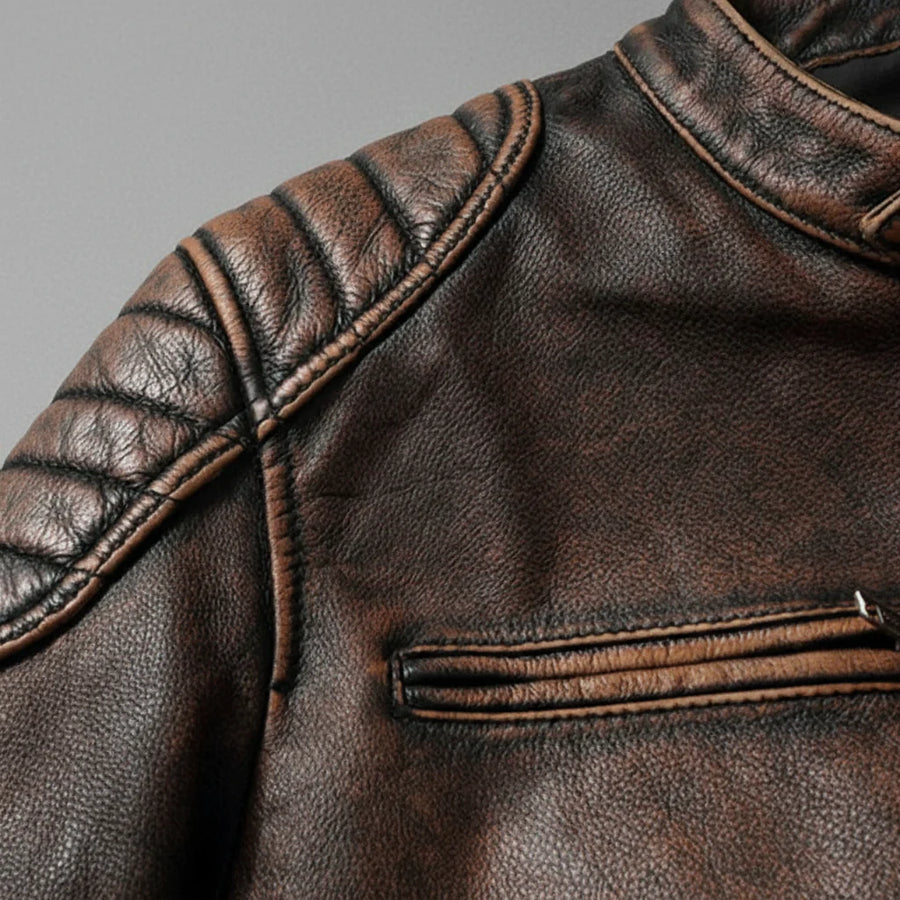 ETHAN – CLASSIC MOTORSTYLE FAUX LEATHER JACKET