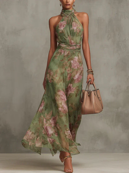 SERENA™ - ELEGANT FLORAL MAXI DRESS