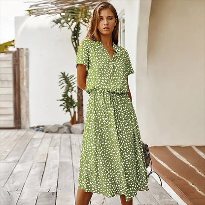 Ellano | Elegant Multicolored Summer Dress Davis